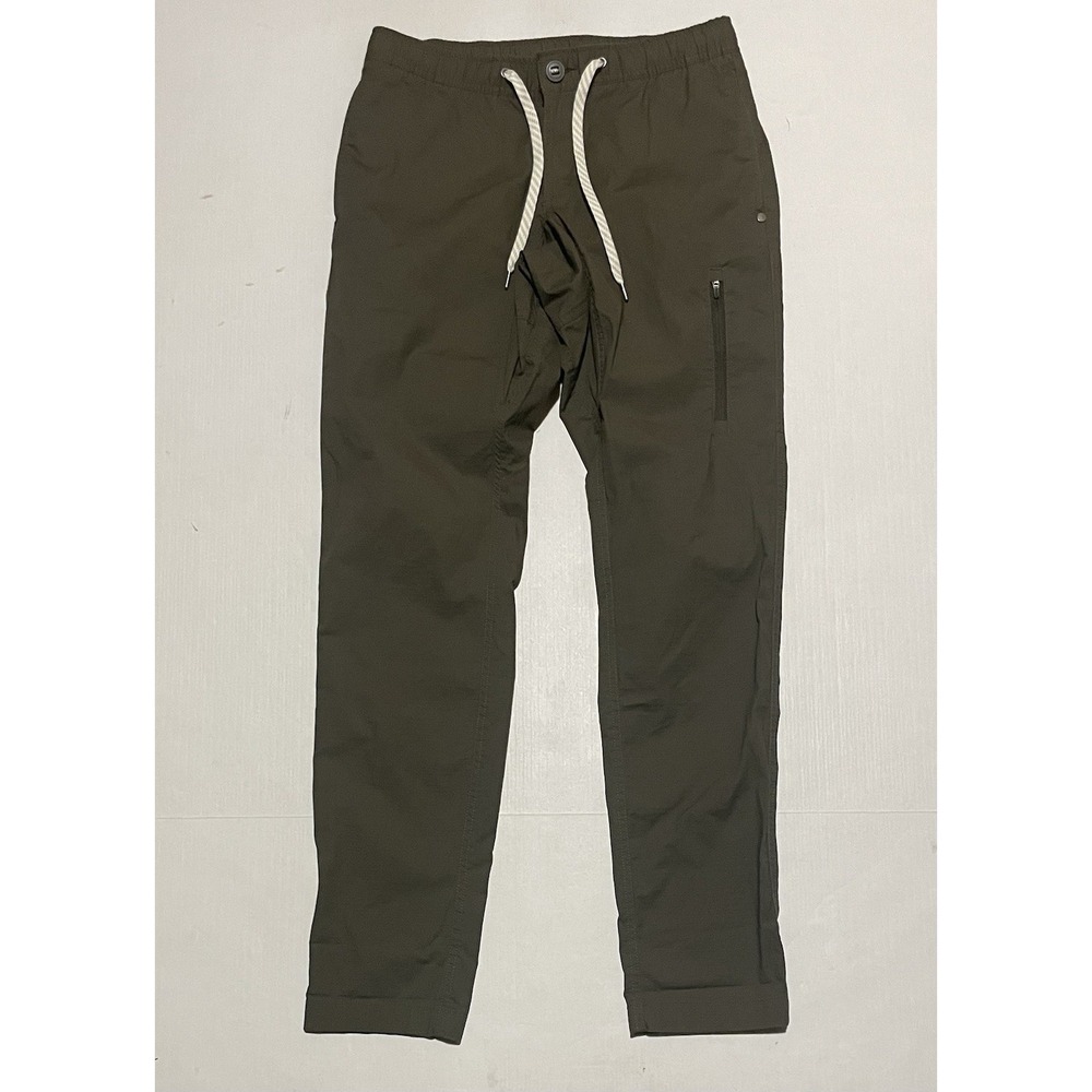 Vuori V412 Climber Pants Men's Size Small Ripstop Hiking Travel Olive Green